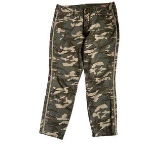 Jag Jeans Midrise, Skinny, Camo with Side Stripe, Size 10